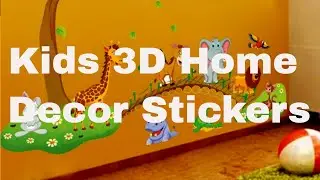 Best Cartoon & Jungle Animal Wall Stickers || Kids 3D Home Decor Stickers