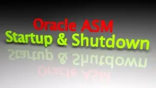 Oracle 12c R1 ASM Instance Startup & Shutdown