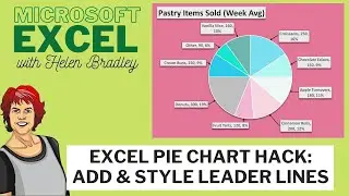 Excel Pie Chart Hack: Add & Style Label Leader Lines