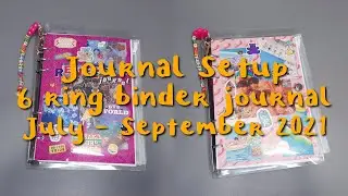 July - September 2021 journal setup (6 ring binder diary) | ThisizReneesworld