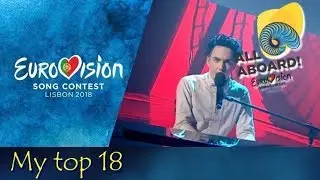My top 18 | Semi Final 2 | Eurovision 2018