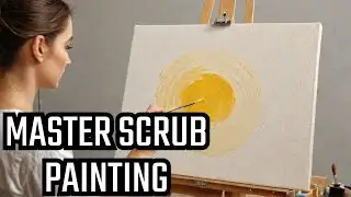 Acrylic On Canvas | Sands and Sea Painting | Beach Painting #acryliconcanvas #beachpainting