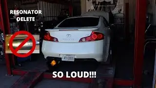 STRAIGHT PIPING THE G35!