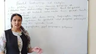 Fonetik xodisalarga oid mashq.