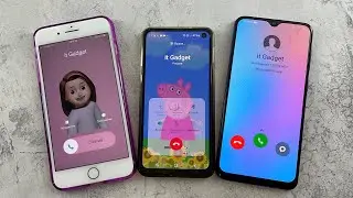 Three incoming Call Samsung Madnes Calls S10 vs A30 vs iphone 8plus