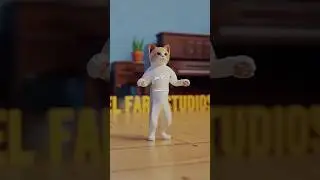 گربه بامزه رقاص| کلیپ خنده دار|fun clip| القطط المضحكة ترقص| cat and dance