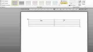 Word Tables