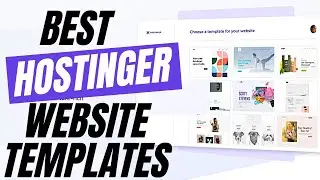 BEST HOSTINGER Website TEMPLATES in Hostinger Website Builder