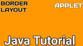 Java programming : border layout in applet