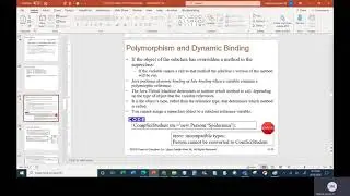 Java II   Chapter 10   Class 2   Part 4   Polymorphism and CW