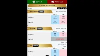 Best Cricket Betting apps for T20 world cup 2024  Aus vs Eng  match 😍.