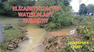 NO! Helene DISASTER City of Elizabethton TN Water Treatment Plant & 1st Look Doe River Flooding MESS