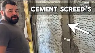 HOW TO RENDER A WALL PERFECTLY FLAT / dot and screed method