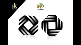 3D Swirl logo design in Coreldraw | Logo designing in Coreldraw | Coreldraw tutorial | VK Graphics