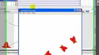 Flash: Kupu-kupu terbang dengan motion guide