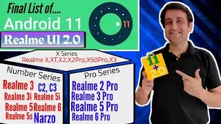 Realme Android 11 & Realme UI 2.0 Final Device List | Realme ColorOS8 | Realme UI Update | Realme