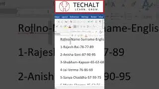 Convert text to table in Ms-Word 