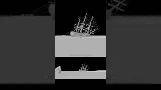 Ship stuck in Ice #blender #b3d