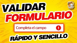 Como Validar formulario con javascript 🔴 Rápido y Sencillo