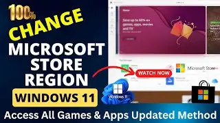 How To Change Microsoft Store Region in windows 11 || updated || change region || microsoft store