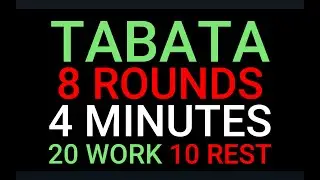 TABATA 4 MINUTOS | 20/10 | 8 rounds CROSSFIT