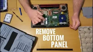 How to Remove Bottom Panel On Laptop