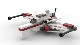 Lego 30247 ARC-170 Starfighter Speed Build Studio Bricklink LDD by PLegoBB