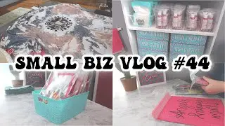 Small Business Vlog #44- Packaging Orders + Restocking Starter Kits + Bleaching & Sublimating Shirts