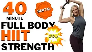 40 MINUTE FULL BODY HIIT STRENGTH | Tracy Steen