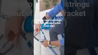 how to take cut strings out of tennis racket hack tennis hack proper best way Dec11 2018 #tennis