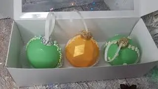 НОВОГОДНИЕ  ШАРИКИ из шоколадной глазури!!!Легко и оригинально!!!!!