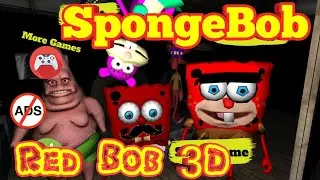 SpongeBob. Sponge Hospital. Five Nights at Red Bob 3D. Gameplay.