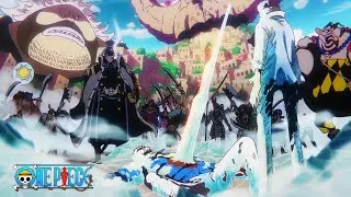 Garp's Last Stand Against Aokiji & The Blackbeard Pirates (English Sub)