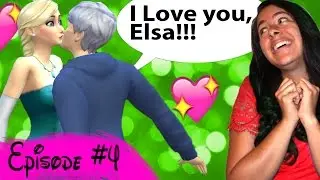 Jack And Elsa Have Their First Kiss! Jelsa FOREVER! 😘😘😘 - Sims 4 Disney Princesses Episode #4