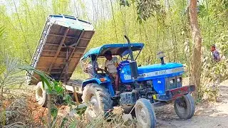Bambo Garden Side Sonalika Tractor Unloading Expart Drive Proved Unseen Loading CAT JCB Excavator 79