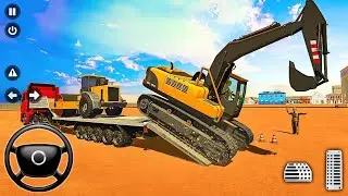 Kepçe taşıma Simülatör Oyunu  -Transporting Heavy Construction Vehicles on Huge - Android Gameplay