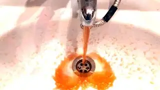 Звуки Ржавой Воды Из Крана. Шум льющейся воды в  раковину в течении часа