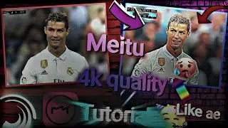 Meitu 4k quality tutorial | Hd quality tutorial like Ae 😱 Android high quality tutorial TikTok trend