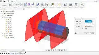 How to Split Face in Fusion 360 - Fusion 360  Tutorial