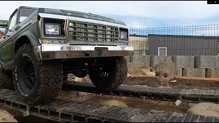 RC Run 80 Ford Bronco first ride on home course #178