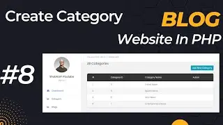 Php project | Blog website in php | Create Categories - 8 | CMS in php  