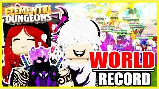 WORLD RECORD RAID 50 PEOPLE IN 1 DUNGEON| Elemental Dungeons | Dev Joins