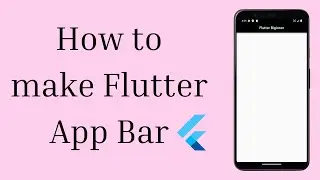 Appbar in flutter in Hindi