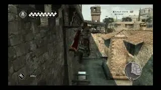 Wall parkour around Monteriggioni