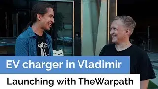 Launching EV charger with young Tesla Model X owner