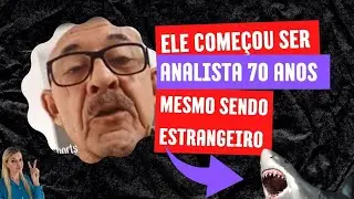 Ele iniciou a carreira de Analista de Licitação aos 70 anos, mesmo sendo estrangeiro