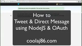 Tweet & Direct Message with NodeJS & Twitter