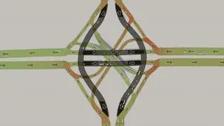 Compact, fully-connected, conflict-free Interchange (splayed Stack with tunnels)