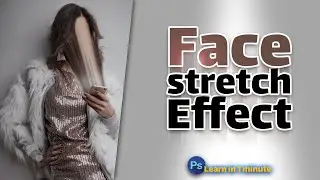 Face Stretch Effect in Adobe Photoshop 2021 #Shorts