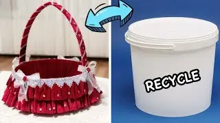 Plastik Kovadan Bebek Şekeri Sepeti yapımı  / Geri dönüşüm // Making Wedding Basket / Recycle
